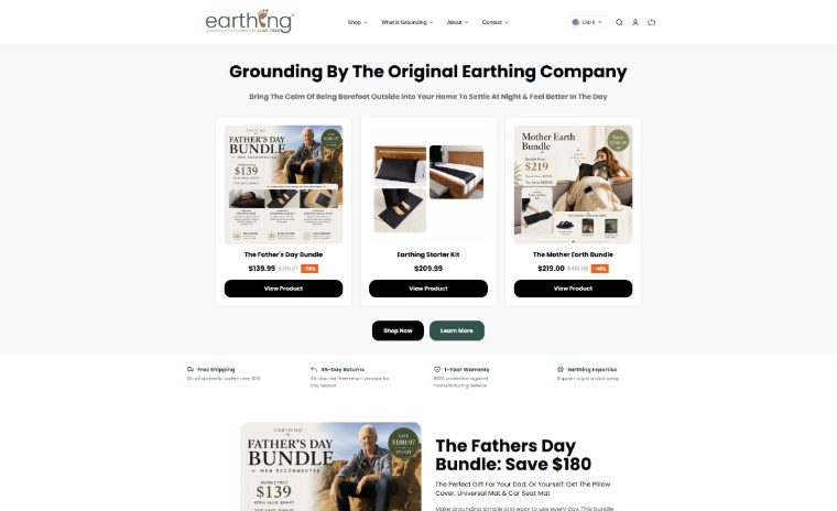 Earthing ad campaigns
